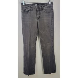 Anne Klein Jeans Womens 8 Metropolitan Boot Cut Basic Goth EMO Biker Jeans